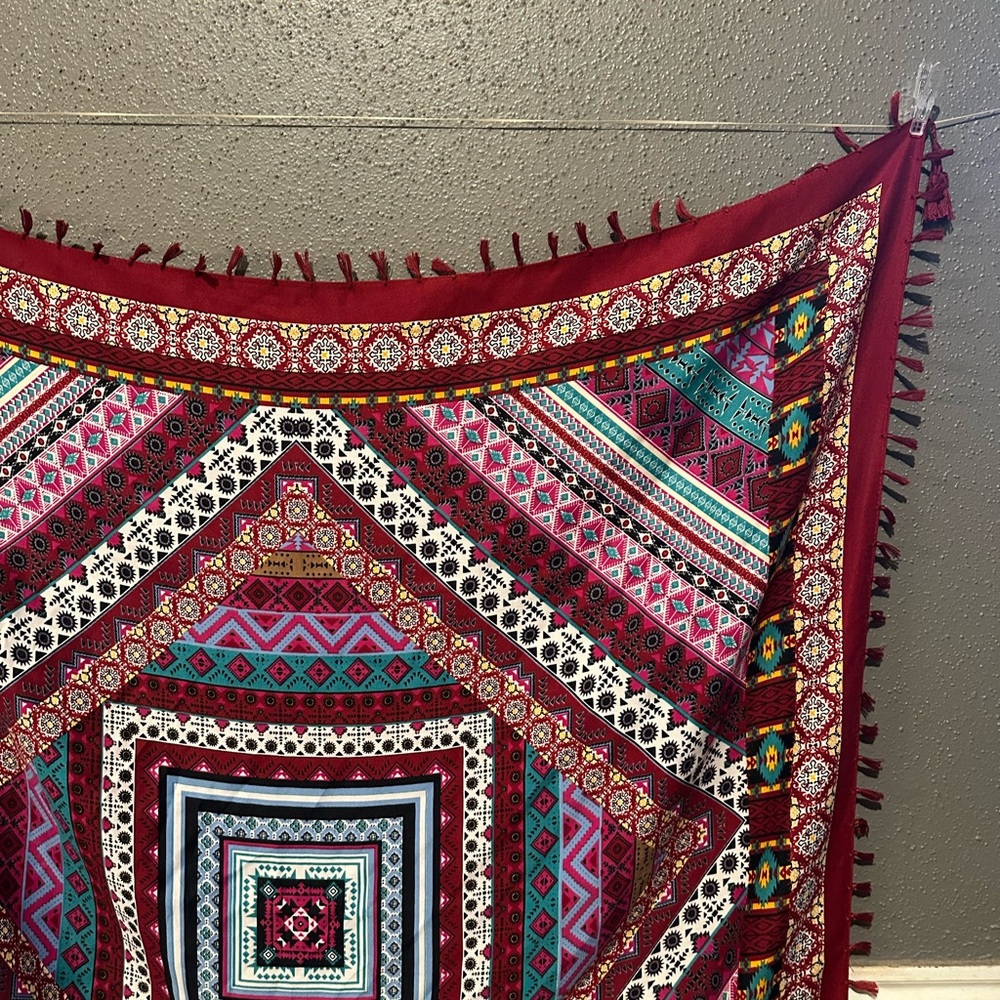 2 Chic Multicolor Patterned Scarf - image 7